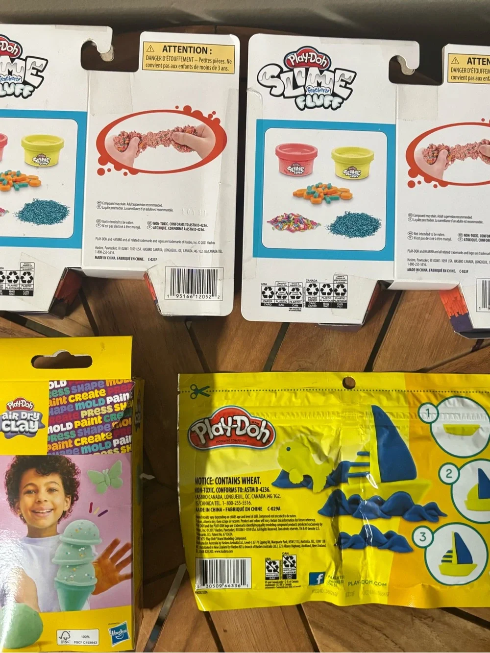 NEW 4 Play-Dough Slime, Clay & Sand SET Party Pack